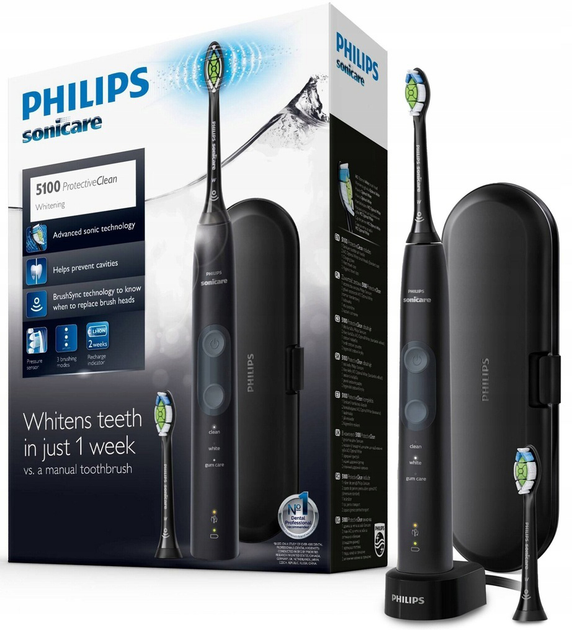 Szczoteczka elektryczna PHILIPS Sonicare ProtectiveClean 5100 HX6850/47 - obraz 5
