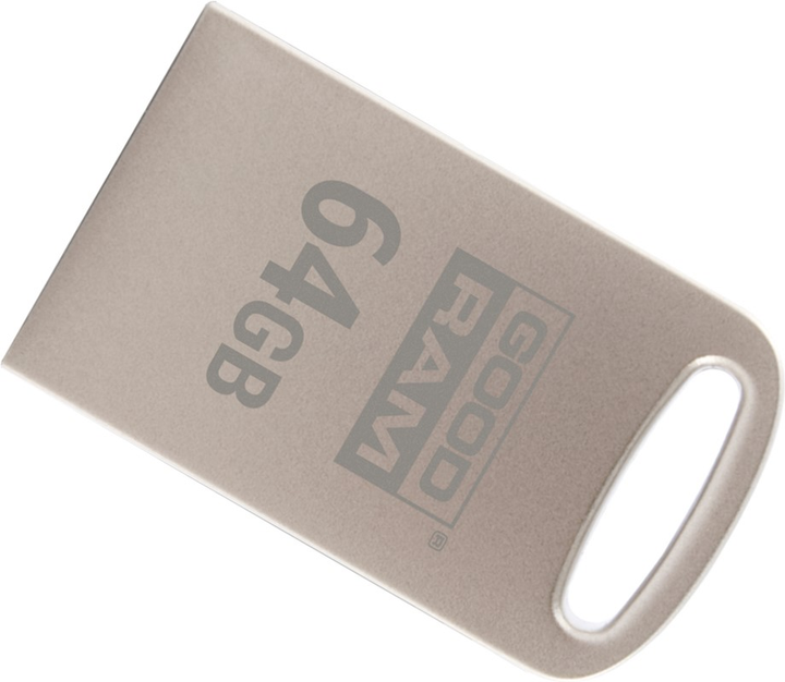 Флеш пам'ять USB Goodram Point 64GB USB 3.0 Silver (UPO3-0640S0R11) - зображення 1
