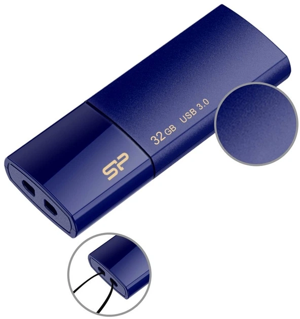 Pendrive Silicon Power Blaze B05 32GB Deep Blue (SP032GBUF3B05V1D) - obraz 3