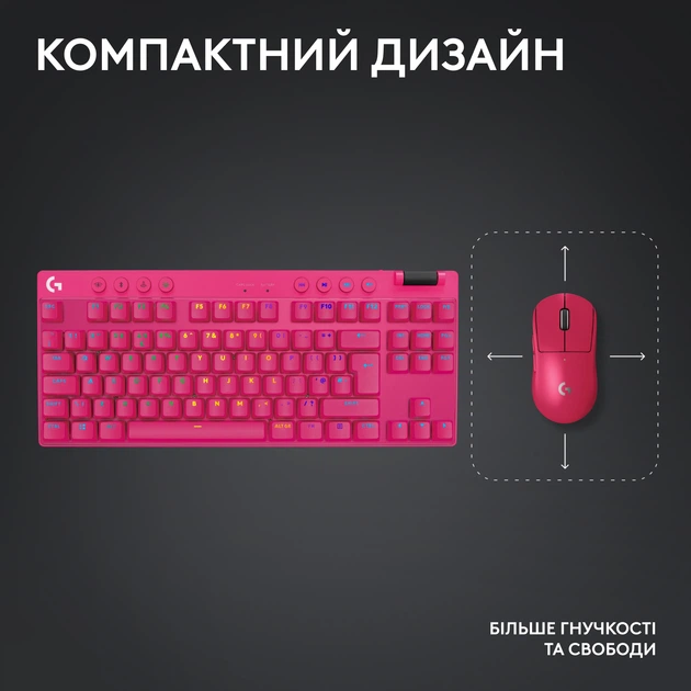 や*ま様 Logicool ComboTouchKeyboardCase Клавиатура беспроводная Logitech G PRO X TKL Lightspeed Magenta