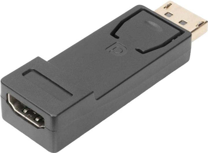 Адаптер Digitus DisplayPort - HDMI type A M/F w/interlock CE bl 20 m (4016032289715) - зображення 1
