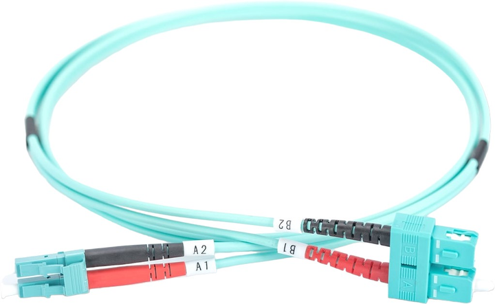 Kabel światłowodowy Digitus duplex LC to SC M/M OM3 50/125 µ 2 m (4016032249580) - obraz 1