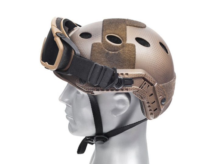 Зажимы с держателем для очков 36мм для шлемов с рейкой - Dark Earth FMA для страйкбола - изображение 2