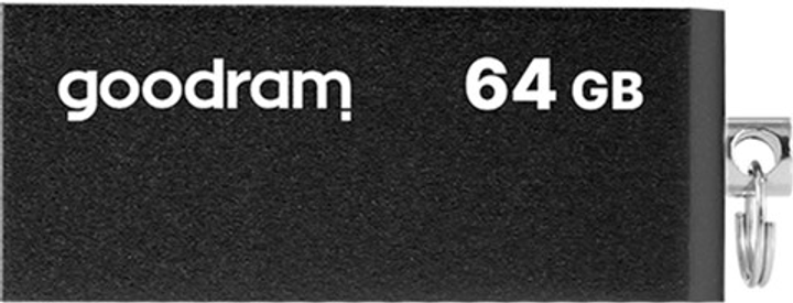 Флеш пам'ять USB Goodram Cube 64GB Black (UCU2-0640K0R11) - зображення 1