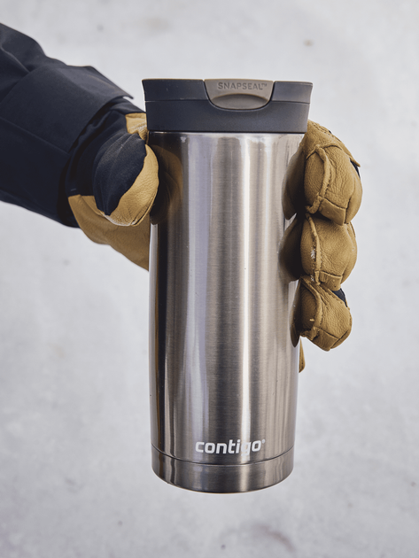 Термокружка Contigo Huron Snapseal 473 мл Gunmetal 2095637 (06800314) - изображение 13