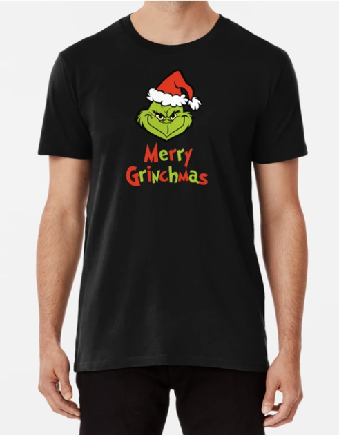 Чоловіча Новорічна футболка Stedman з принтом Merry Grinchmas Грінч Викрадач Різдва Чорний XXL - Фото 1 Чоловіча Новорічна футболка Stedman з принтом Merry Grinchmas Грінч Викрадач Різдва Чорний XXL - зображення 1