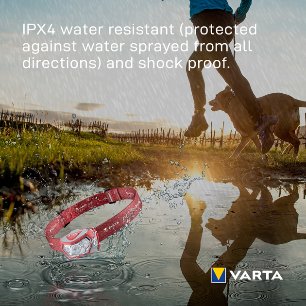 Latarka Varta Montowany na głowie Outdoor Sports H20 Pro (17650101421) - obraz 3