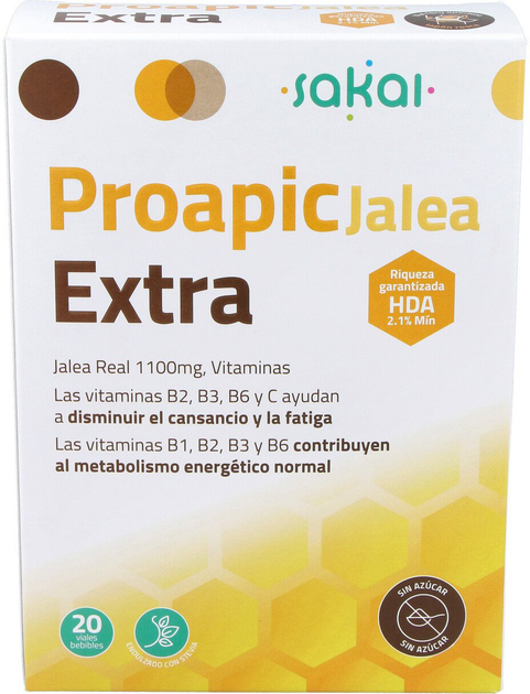 Дієтична добавка Sakai Proapic Jalea Extra 20 ампул (8423245080101) - зображення 1