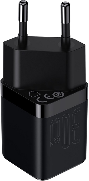 Ładowarka sieciowa Baseus GAN3 Fast Charger Type-C 30W EU Czarny (CCGN010101) - obraz 4