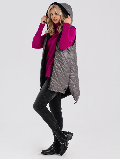 Bezrękawnik damski Look Made With Love 3022 Fabi Brown S Brązowy (5903999310370) - obraz 5