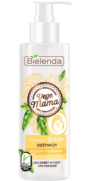 Olejek Bielenda Vege Mama wegański przeciw rozstępom odżywczy 200 ml (5902169039240) - obraz 1