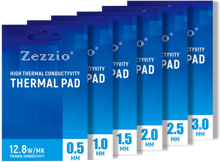 Термопрокладка Zezzio Heat Dissipation Thermal Pad 12.8 W/mK 85х45x1 мм - зображення 2