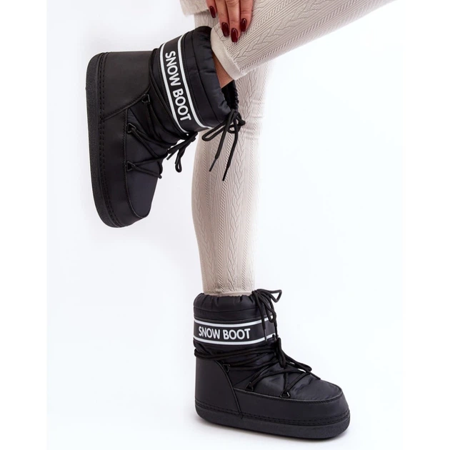 Śniegowce damskie wysokie ocieplane Soia 35/36 Czarne (5905677012125) - obraz 4