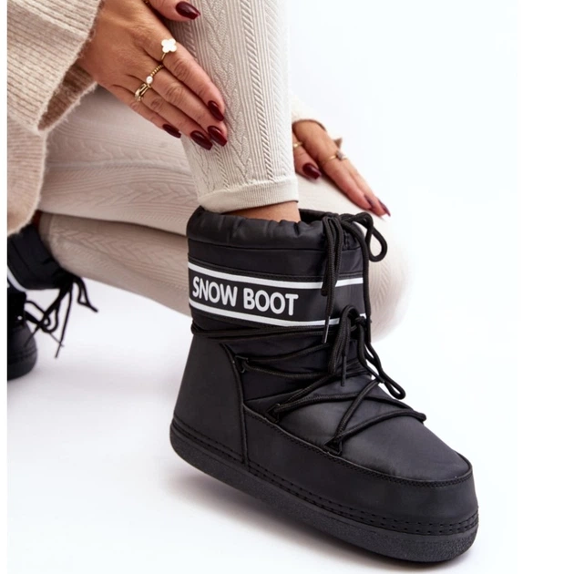 Śniegowce damskie wysokie ocieplane Soia 41/42 Czarne (5905677012156) - obraz 6