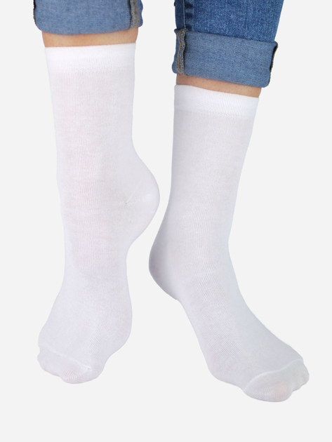Шкарпетки дитячі NOVITI SB005-U-01 котон 31-34 Білі (Q5905204303290) - зображення 1