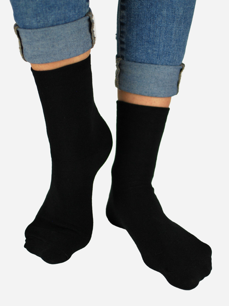 Шкарпетки дитячі NOVITI SB005-U-02 котон 27-30 Чорні (Q5905204303320) - зображення 1