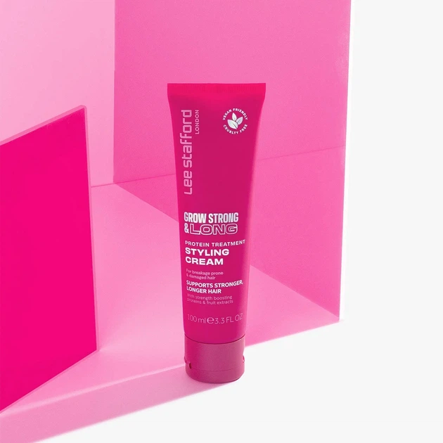 Протеиновый крем для стайлинга Lee Stafford Grow Strong & Long Protein Treatment Styling Cream 100 мл 5060282706521 - Фото 2 Протеиновый крем для стайлинга Lee Stafford Grow Strong & Long Protein Treatment Styling Cream 100 мл 5060282706521 - изображение 2