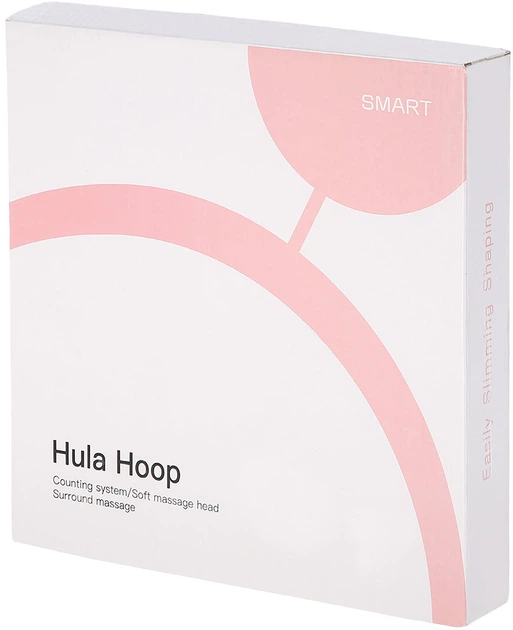 Hula Hoop HMS FH02 z obciążnikiem + licznik Różowy (5907695549683) - obraz 12