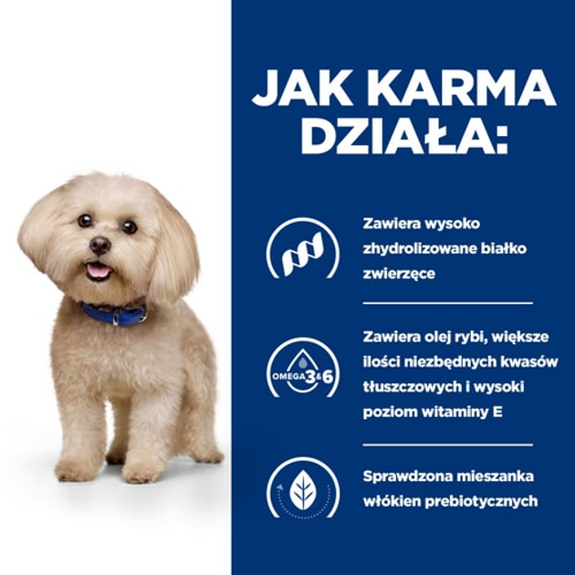 Сухий корм для собак мініатюрних порід Hill's Prescription diet Food sensitivities z/d 1 кг (0052742059679) - зображення 4