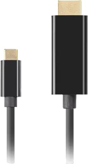 Kabel Lanberg USB-C do HDMI 4 K / 60 Hz 1.8 m Czarny (CA-CMHD-10CU-0018-BK) - obraz 2