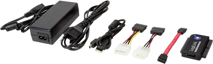 Адаптер Logilink USB 2.0 на IDE і SATA 2.5"/3.5" Black (AU0006C) - зображення 1