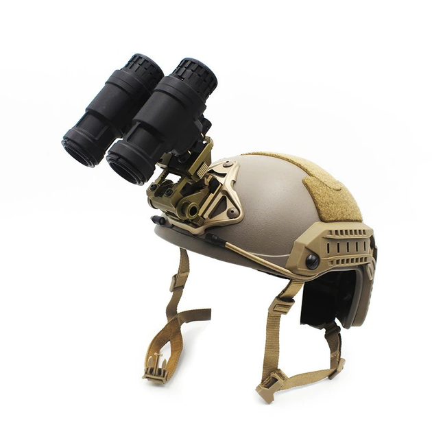 Крепление (кронштейн) на шлем для ПНБ стиль Wilcox L4 G24 Coyote (Sotac) + кейс - изображение 2