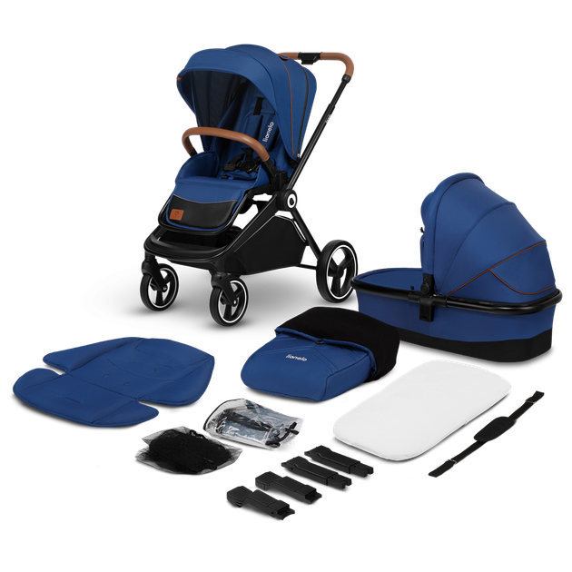 Универсальная коляска 2 в 1 Lionelo MIKA 2IN1 BLUE NAVY - Фото 5 Универсальная коляска 2 в 1 Lionelo MIKA 2IN1 BLUE NAVY - изображение 5
