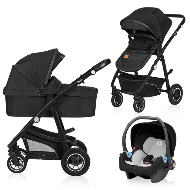 Универсальная коляска 3 в 1 Lionelo BIANKA 3IN1 BLACK ONYX - изображение 4