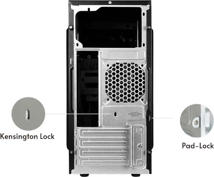 Корпус Chieftec UNI 350W Black (UB-03B-350GPB) - зображення 6