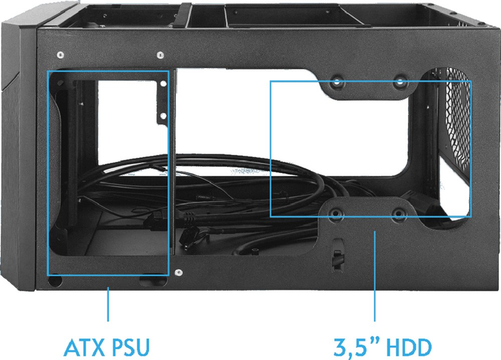 Obudowa Chieftec PRO Cube Mini Black (CN-01B-OP) - obraz 11