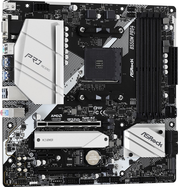 Płyta główna ASRock B550M Pro4 (sAM4, AMD B550, PCI-Ex16) - obraz 2