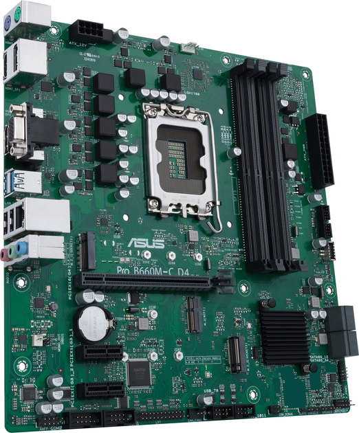 Материнська плата Asus Pro B660M-C D4-CSM (s1700, Intel B660, PCI-Ex16) - зображення 2