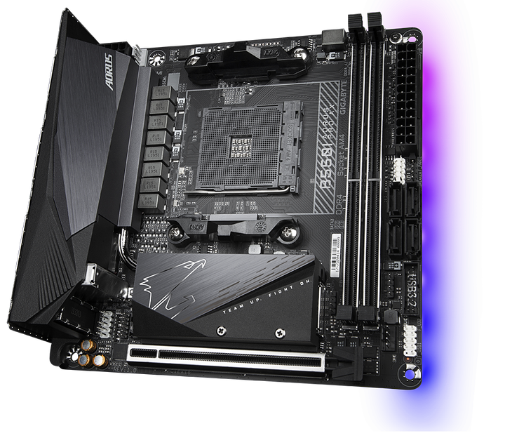 Płyta główna Gigabyte B550I Aorus Pro AX (sAM4, AMD B550, PCI-Ex16) - obraz 3