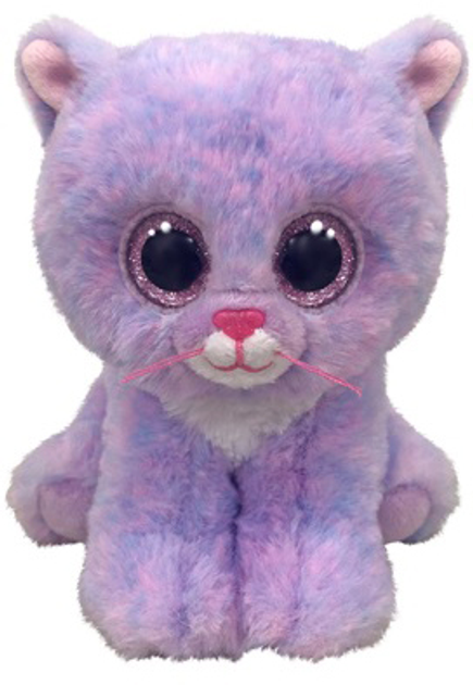 Zabawka miękka TY Beanie Boo's Lawendowy kotek Cassidy 15 cm (008421362486) - obraz 1