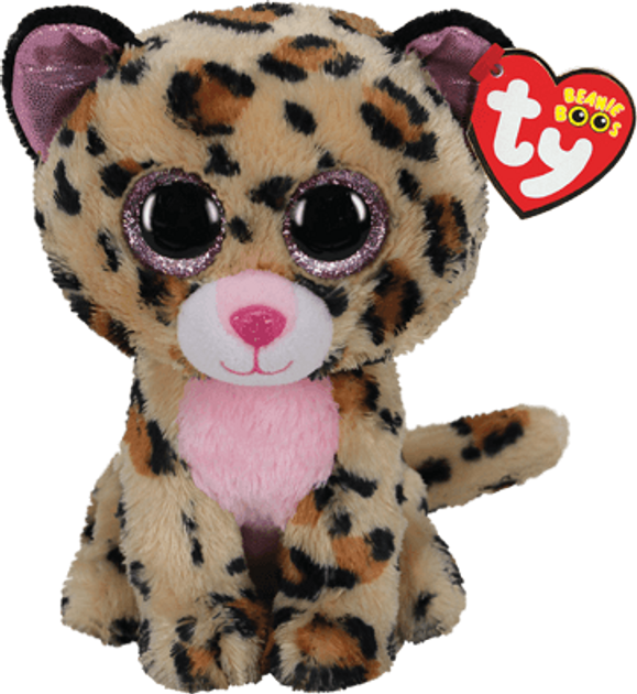 М'яка іграшка TY Beanie Boos 36490 Леопард Livvie 25 см (36490) (008421364909) - зображення 1