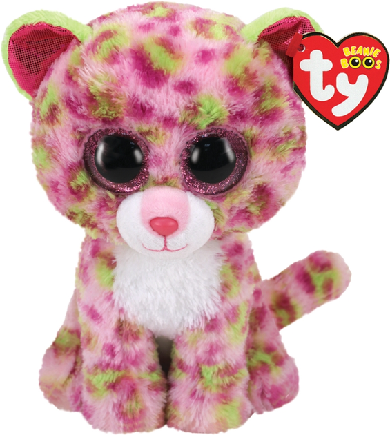 М'яка іграшка TY Beanie Boo's Рожевий леопард Leopard 15 см (008421363124) - зображення 1