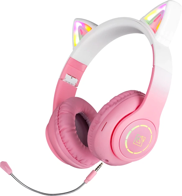 Навушники Defender FreeMotion B505 Pink LED Bluetooth (4745090822847) - зображення 2
