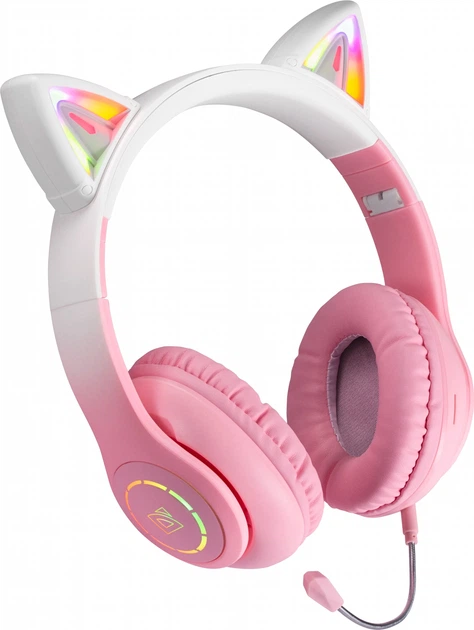 Навушники Defender FreeMotion B505 Pink LED Bluetooth (4745090822847) - зображення 6
