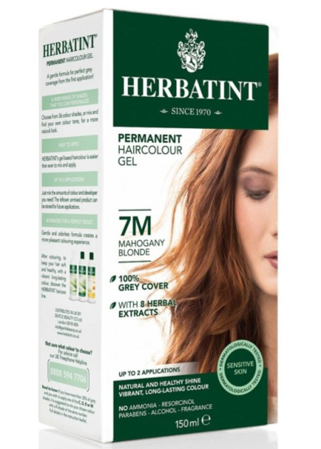 Żel-farba do włosów z utleniaczem Herbatint 7M Mahogany Blonde 150 ml (8016744805230) - obraz 1
