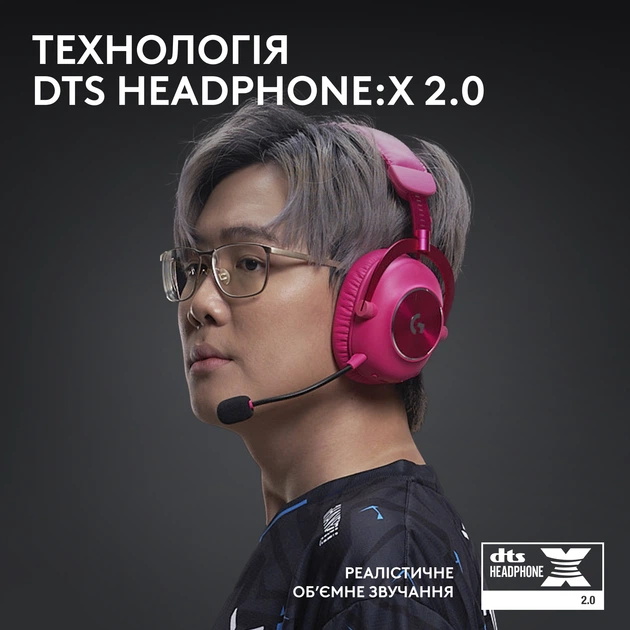 Наушники Logitech G Pro X 2 Lightspeed Wireless Magenta (981