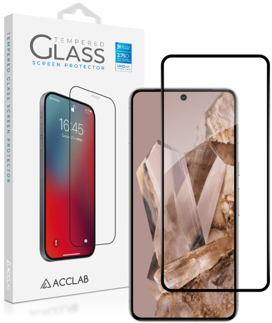 Защитное стекло ACCLAB Full Glue для Google Pixel 8 Pro Black ...
