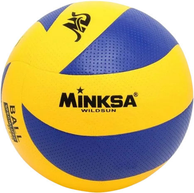 Волейбольный мяч IVN Minksa WildSun №5 ПВХ Желто-голубой (IV-MN8619 ...