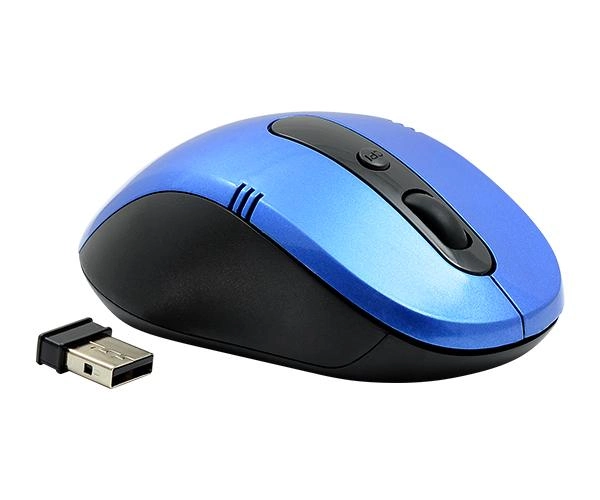 Миша бездротова Wireless Mouse G-108 чорно-синій - зображення 4
