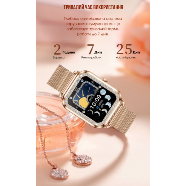 Смарт-годинник Smart Watch DTX - Pro MAX голосовий помічник тонометр дисплей 1.59 дюйма два ремінці золотий (DTX 0174387) - зображення 5