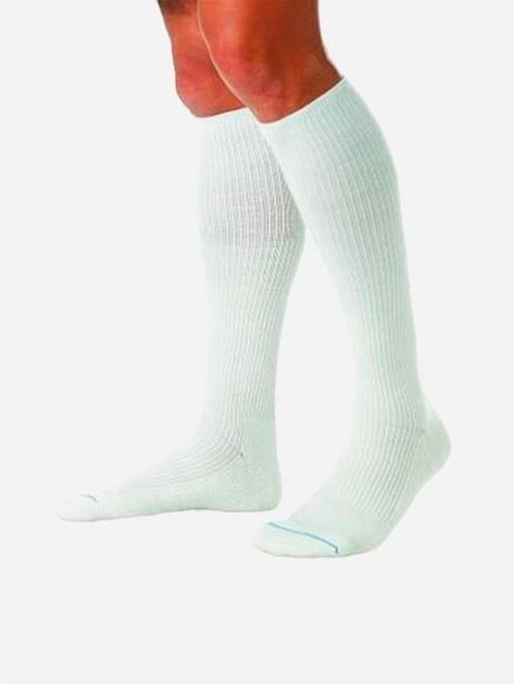 Pończochy uciskowe Jobst Sensifoot Diabetes Normal Socks White L (4042809179286) - obraz 1
