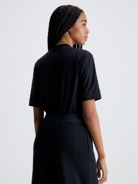 Koszulka damska bawełniana Calvin Klein 00GWS3K104-BAE XL Czarna (8720107267602) - obraz 2