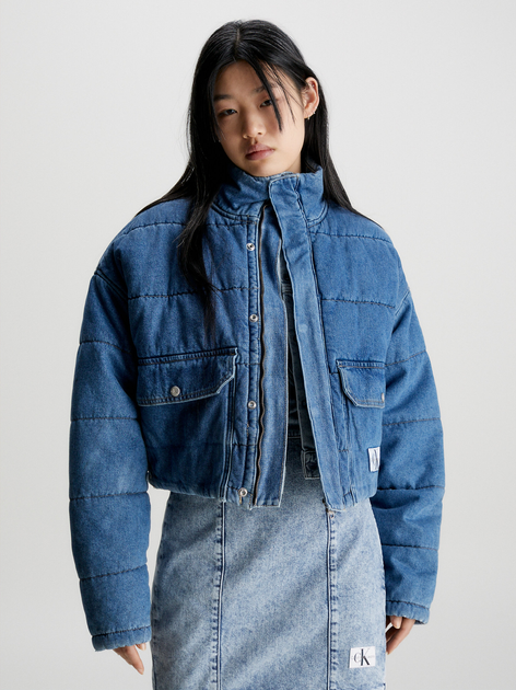 Куртка жіноча Calvin Klein J20J221256-1A4-1A4 XS Синя (8720108082822) - зображення 1