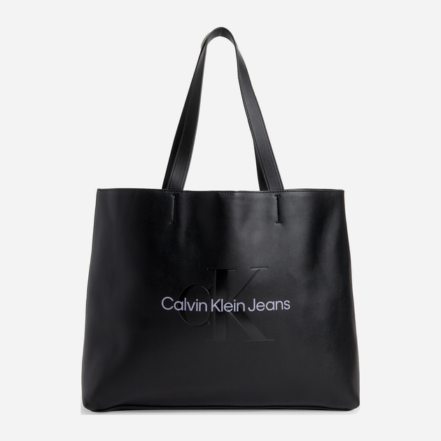 Torebka shopper damska Calvin Klein K60K610825-0GJ Czarna (8720108119917) - obraz 1