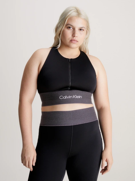 Top sportowy damski Calvin Klein 00GWF3K142-BAE M Czarny (8720108322652) - obraz 3