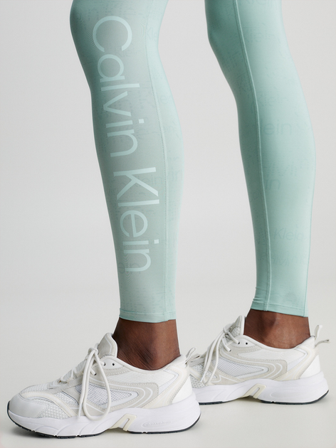 Спортивні легінси жіночі Calvin Klein 00GWS3L608-GTO S Бірюзові (8720108323482) - зображення 4
